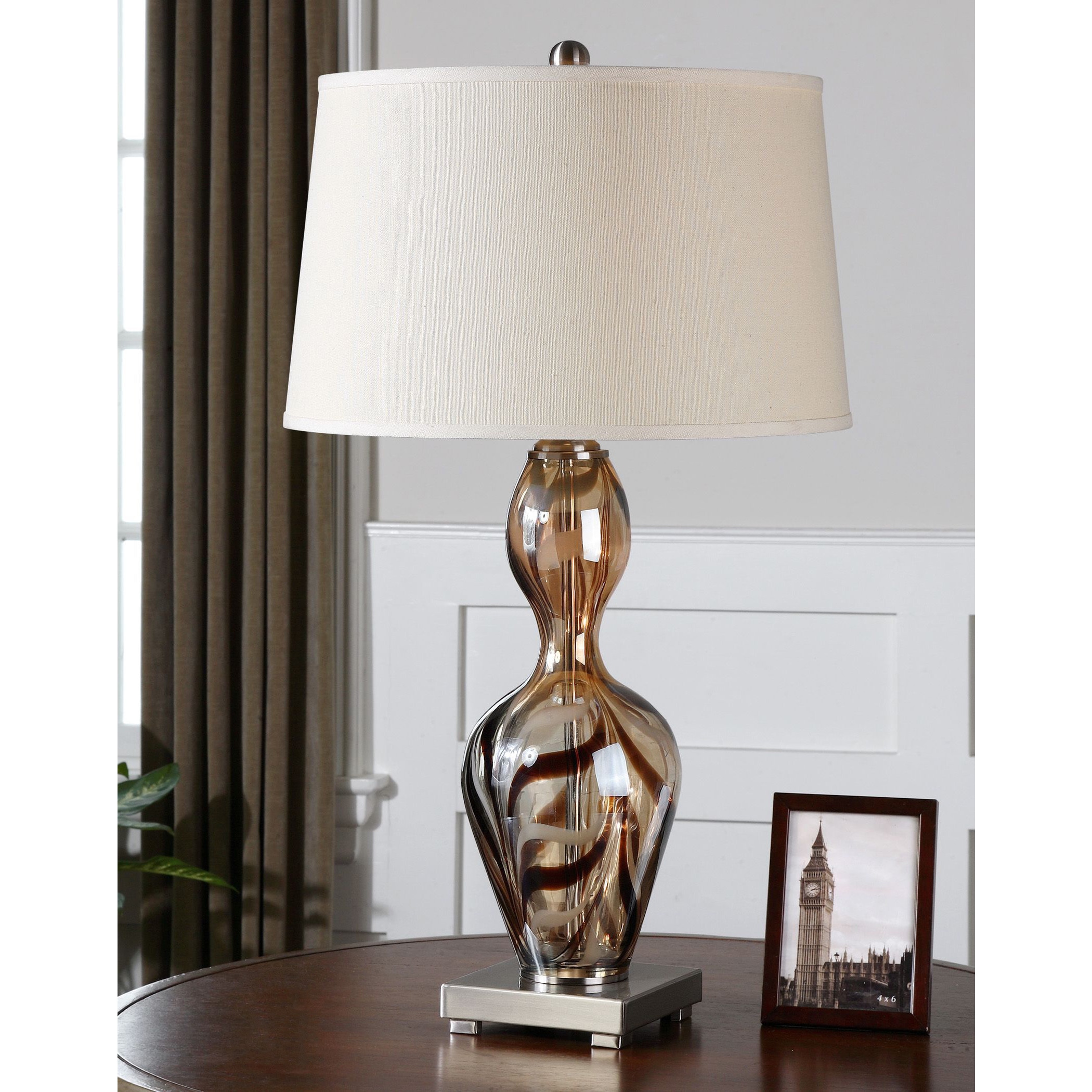 Traslucido Dark Bronze Glass Table Lamp