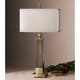 preview thumbnail 2 of 0, Uttermost Caecilia 33-inch Metal Fabric Glass Table Lamp