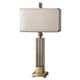 preview thumbnail 1 of 0, Uttermost Caecilia 33-inch Metal Fabric Glass Table Lamp