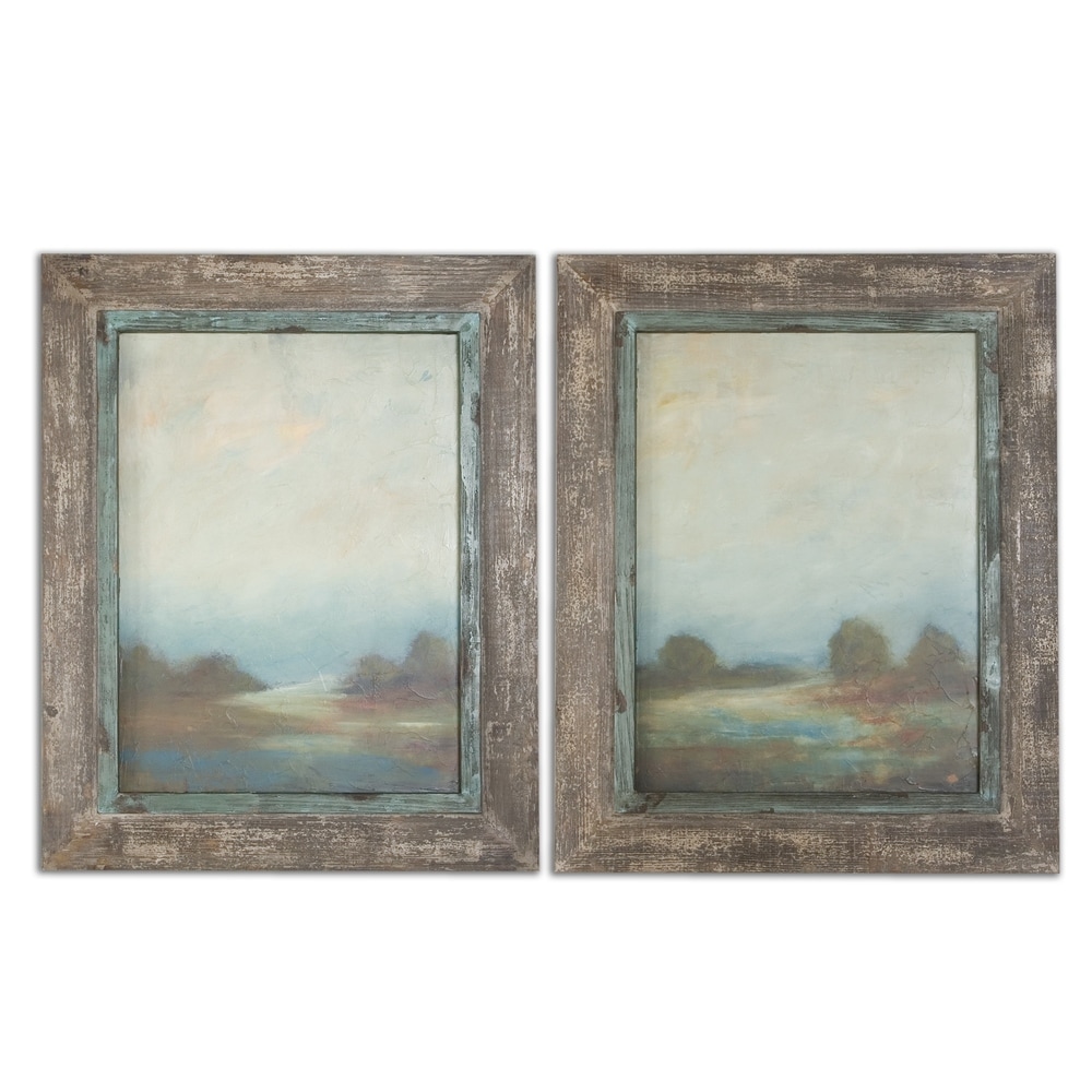 Uttermost Peaceful 36 1/2 Square Canvas Wall Art