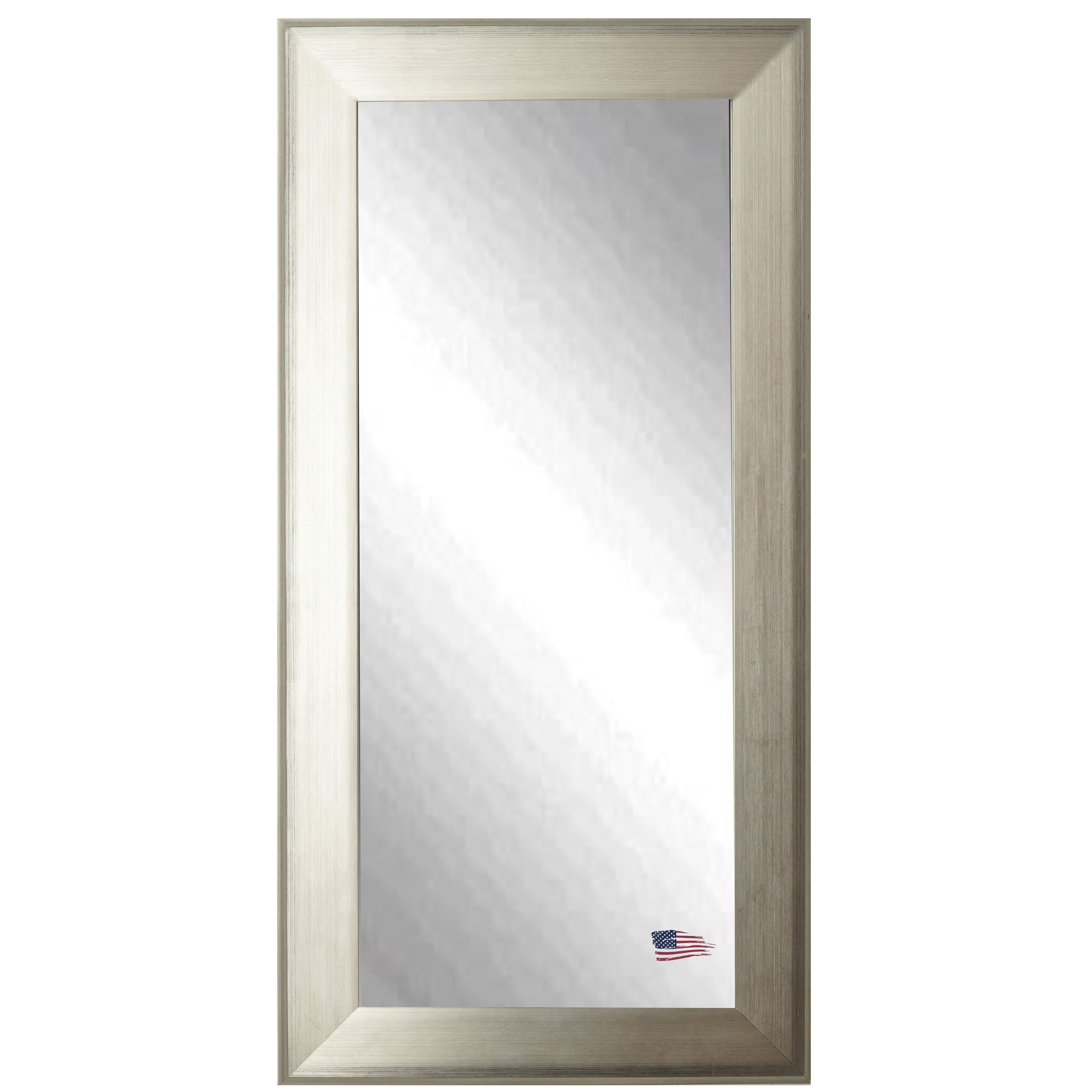 American made Brushed Silver Tall Mirror