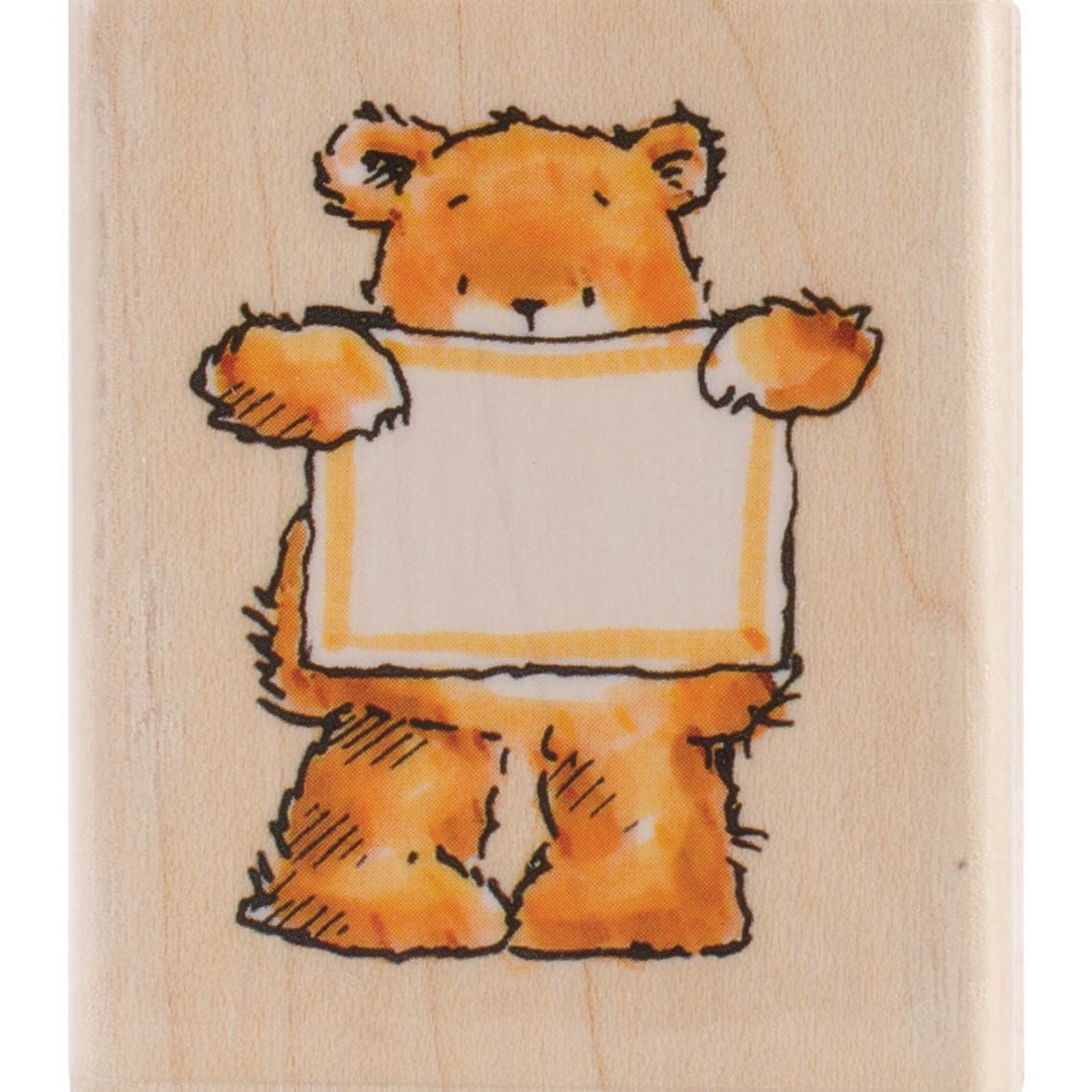 Penny Black Mounted Rubber Stamp 1.75x2 bear Blank 1