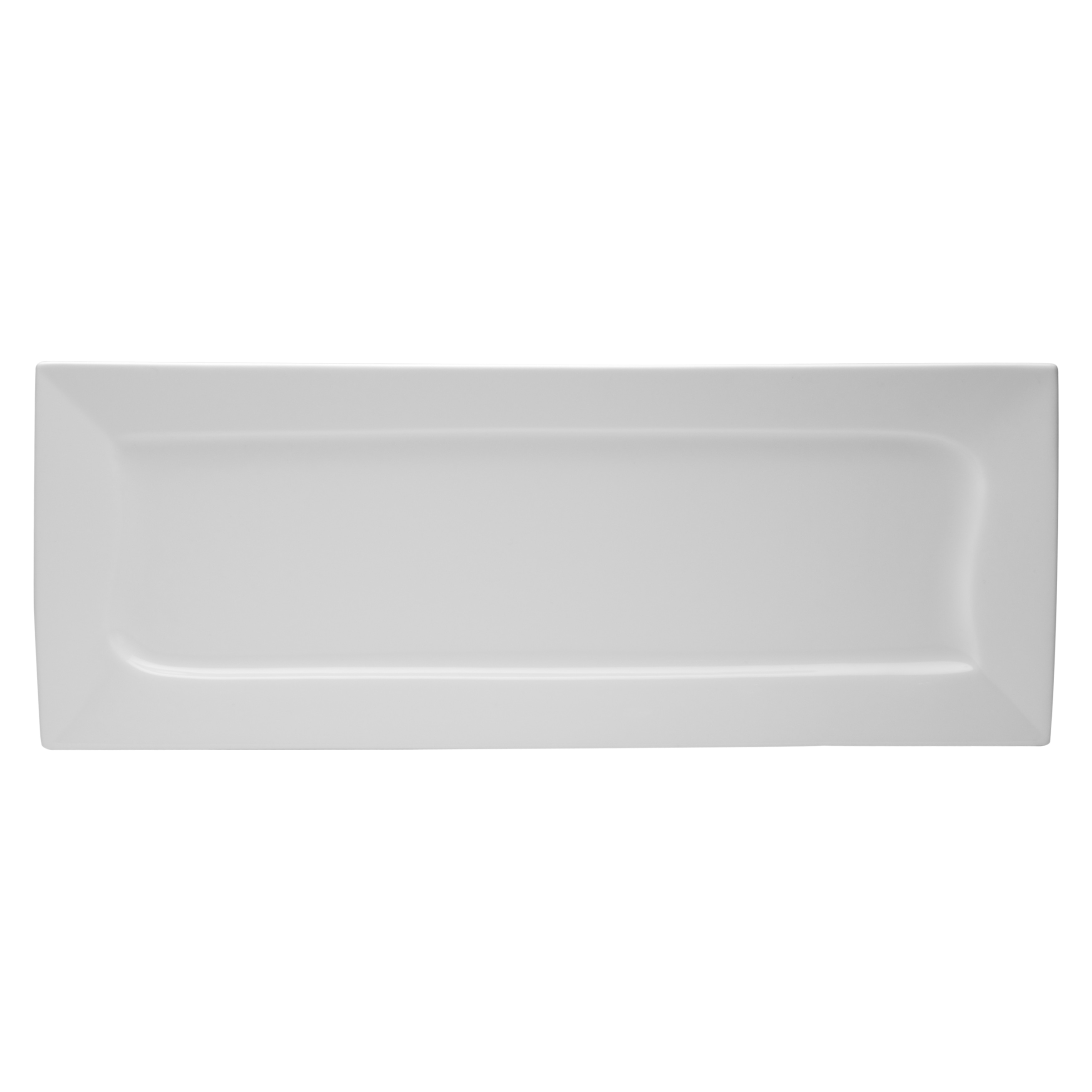 Red Vanilla Niagara White Rectangular Plates (set Of 2)