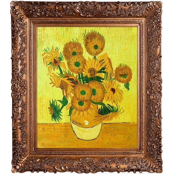 Shop Vincent Van Gogh Vase With Fifteen Sunflowers Hand Painted