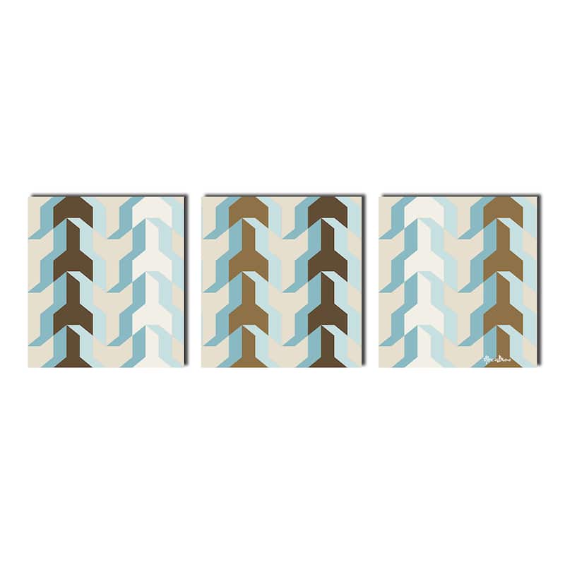 Ready2HangArt 'Geometric Study XX' Canvas Wall Art (3-piece)