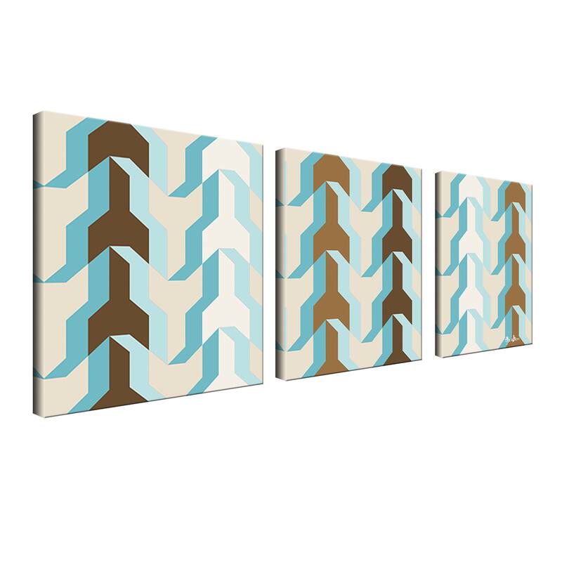 Ready2HangArt 'Geometric Study XX' Canvas Wall Art (3-piece)