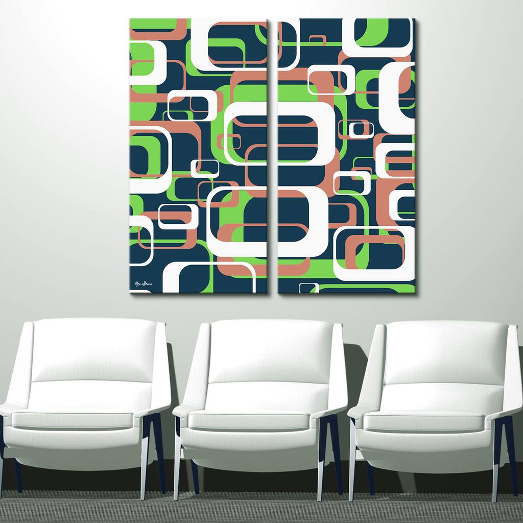 Ready2HangArt 'Geometric Study XIV' Canvas Wall Art (2-piece)
