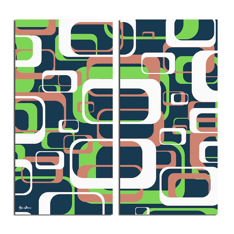 Ready2HangArt 'Geometric Study XIV' Canvas Wall Art (2-piece)