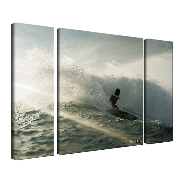 Shop Nicola Lugo Surf Canvas Wall Art 3 Piece Free Shipping Today Overstock 9082653