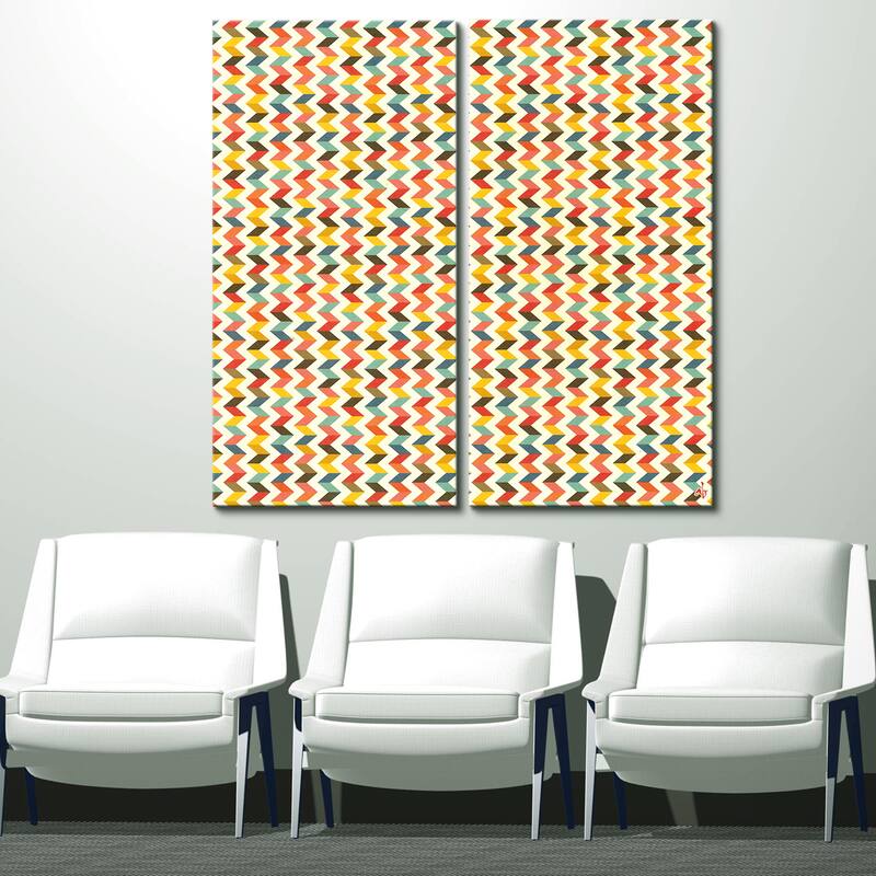 Ready2HangArt 'Geometric Study IV-II B' Canvas Wall Art (2-piece)