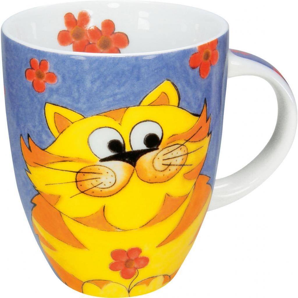 Konitz Cuddly Cartoon Cat Mugs (Set of 4)