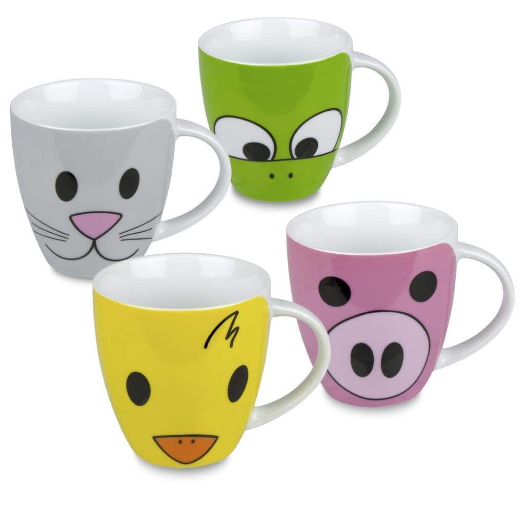 Konitz Children's Animal Mugs (Set of 4)