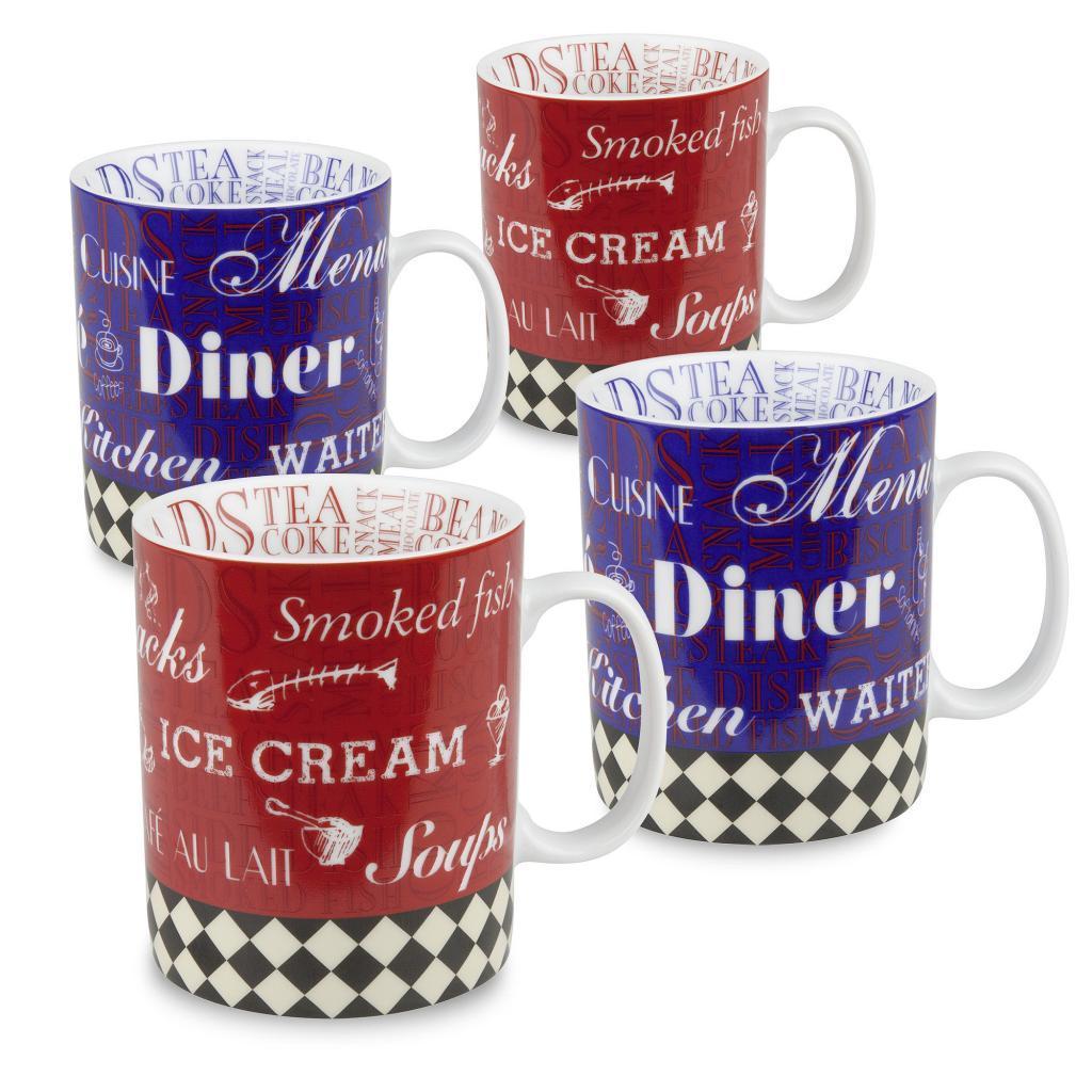 Konitz American Diner Mugs (set Of 4)