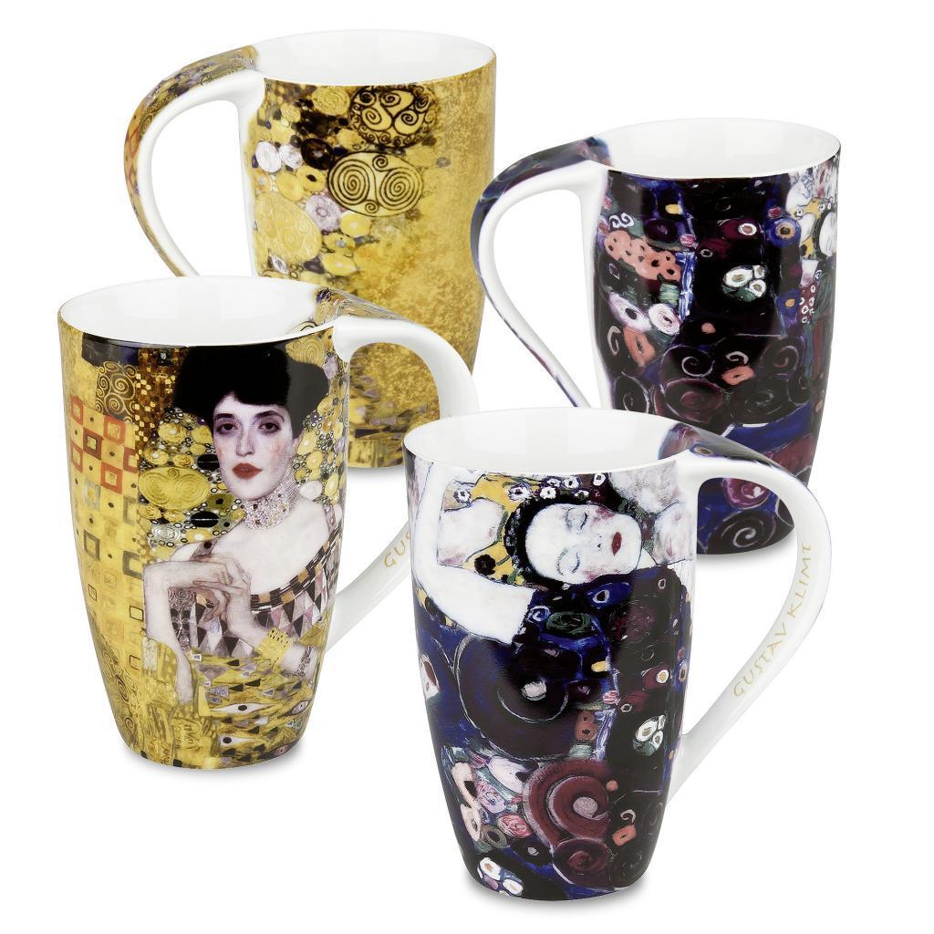 Konitz Mugs Gustav Klimt, Adele Bloch Bauer, Jungfrau (set Of 4)