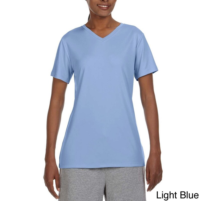 Hanes Women's Cool DRI V-neck T-shirt - On Sale - Overstock - 9082835