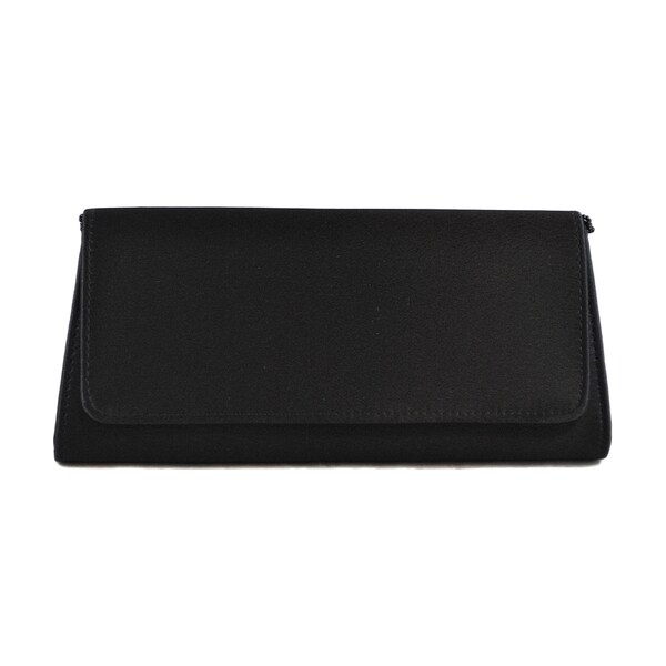 Beaded Strap Black Satin Clutch - Free Shipping On Orders Over $45 ...