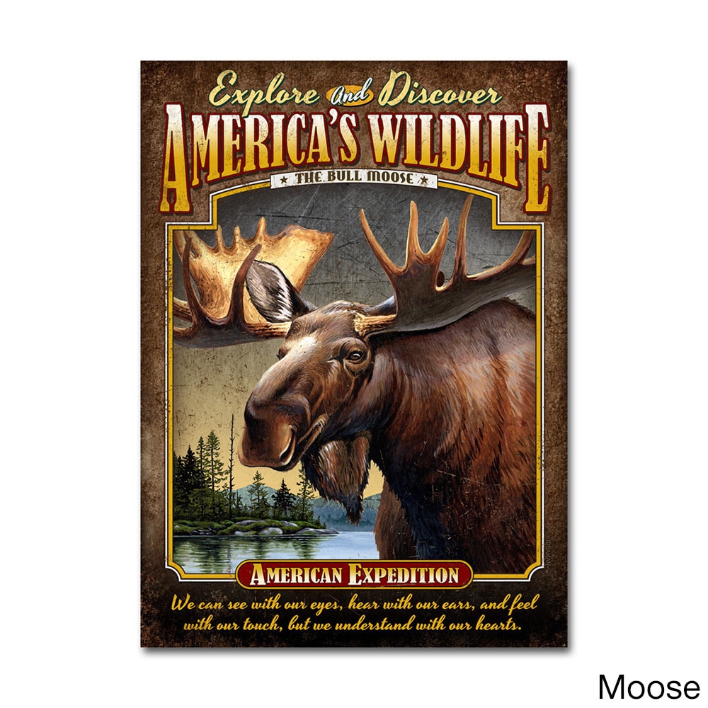 American Expedition Tin Cabin Sign