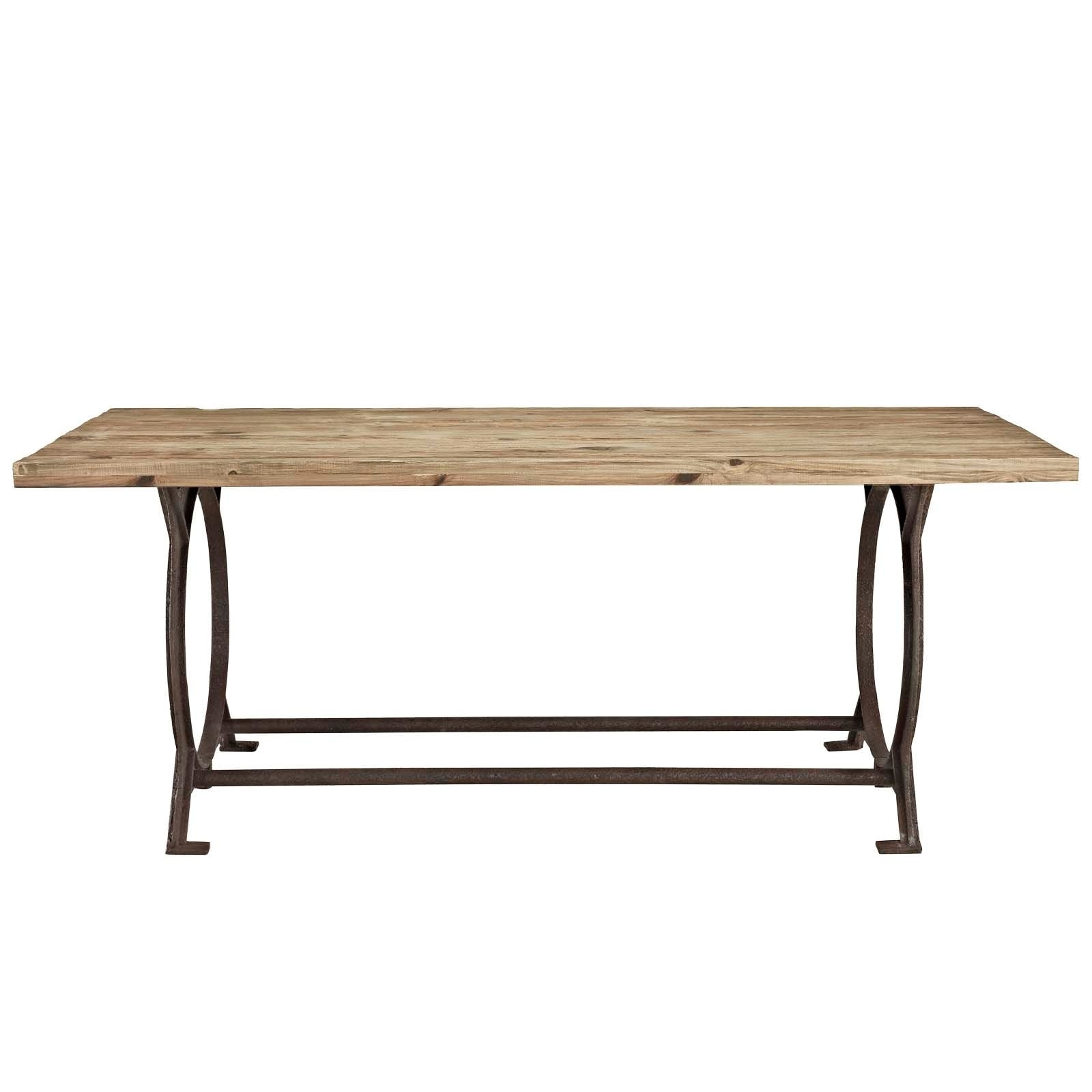 Effuse Wood Top Dining Table