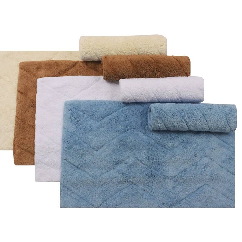 Nautica Chevron Cotton 2-piece Bath Rug Set - Overstock - 9084204