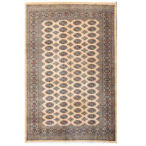 Handmade One-of-a-Kind Bokhara Wool Rug (Pakistan) - 5'3 x 7'11
