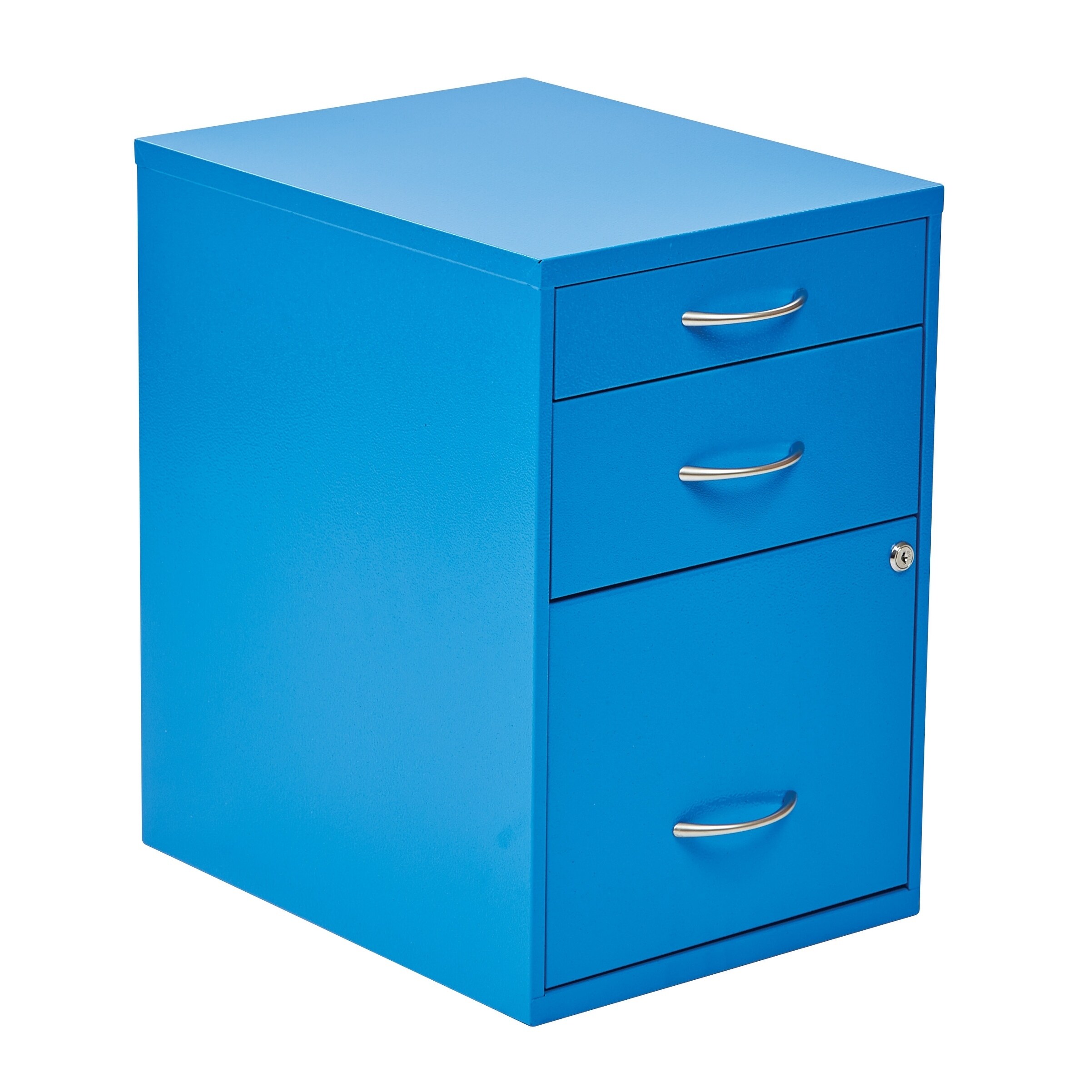 Shop Osp Home Furnishings Locking Storage Drawer And Silver Handles File Cabinet Overstock 9085383