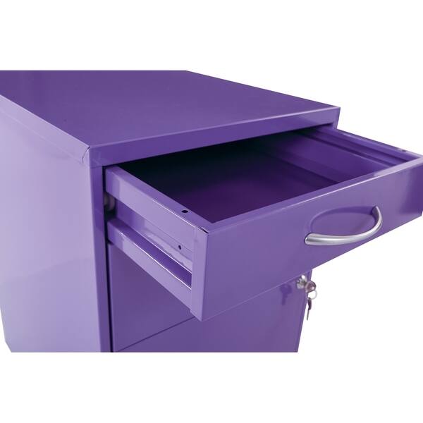 Shop Osp Home Furnishings Locking Storage Drawer And Silver Handles File Cabinet Overstock 9085383