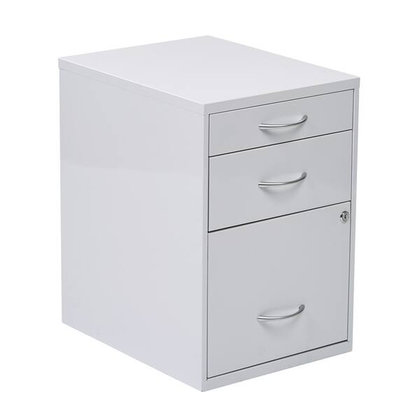 Shop Osp Home Furnishings Locking Storage Drawer And Silver Handles File Cabinet Overstock 9085383