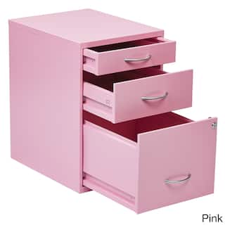 Pink Filing Cabinets File Storage For Less Office Star Products Metal Locking 3 Drawer File Cabinet With Silvertone Handles Option