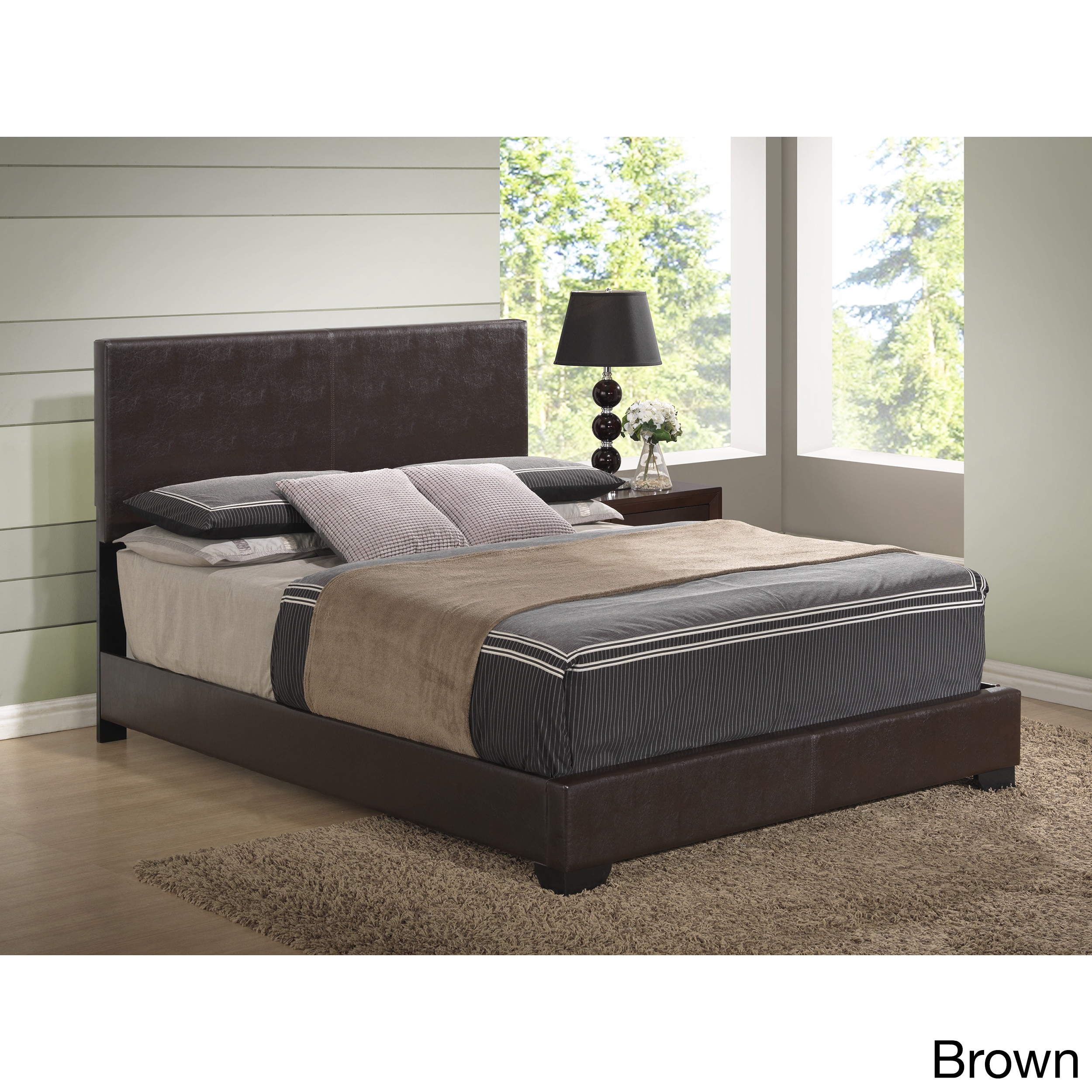 Upholstered Queen Size Bed