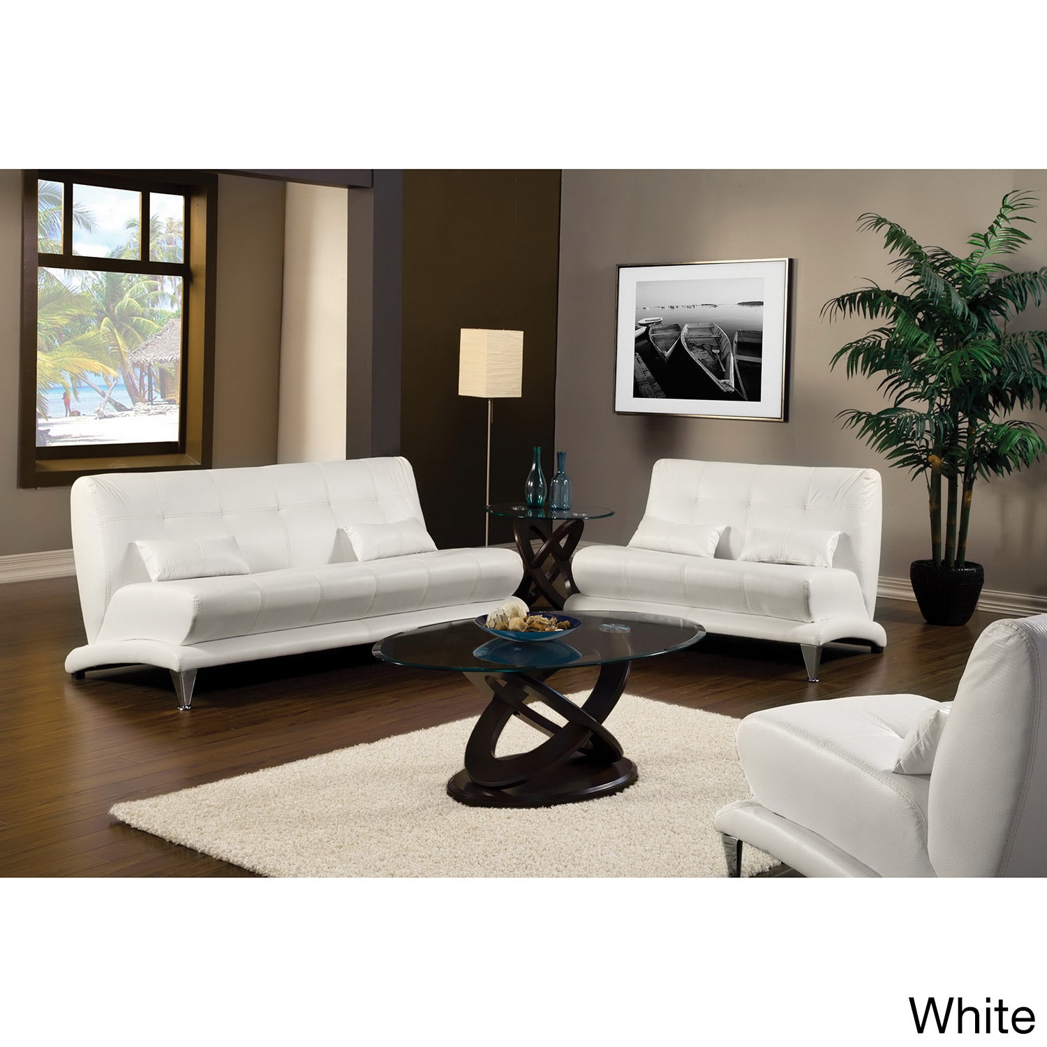 Furniture Of America Artzy 2 piece Leatherette Sofa Set