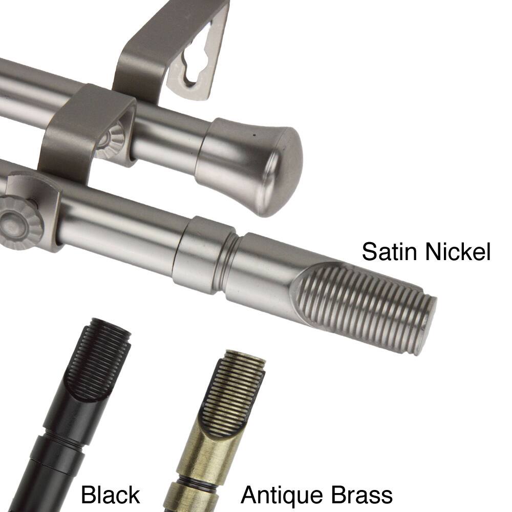 InStyleDesign Barra Adjustable Double Curtain Rod