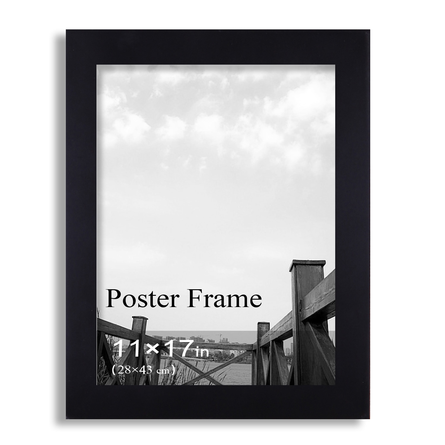 Adeco Adeco Black With Clear Plexiglass Poster Frame (11 X 17 Inches) Black Size Other