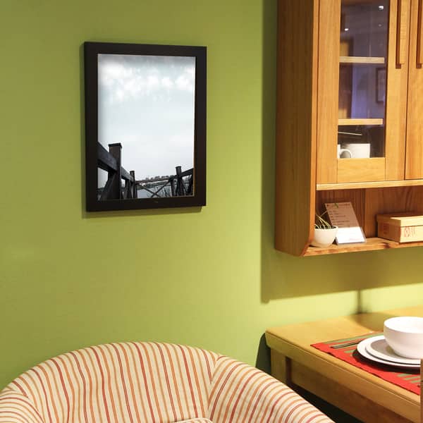 Adeco Black Wood 1 25 Inch Wide Margin 11 X 17 Photo Frame 9086056 Adeco Black Wood 1 25 Inch Wide