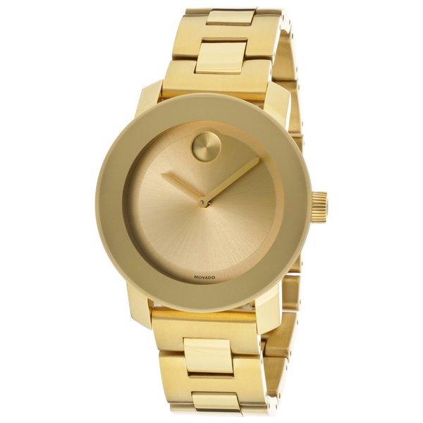 Movado Bold 3600085 Women's Champagne Dial Yellow Gold Stainless Steel ...