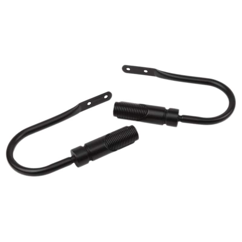 InStyleDesign Barra Curtain Holdback Pair - n/a - Black Finish - Black