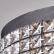 preview thumbnail 4 of 7, Silver Orchid Taylor Iron Shade Crystal Flush Mount Chandelier