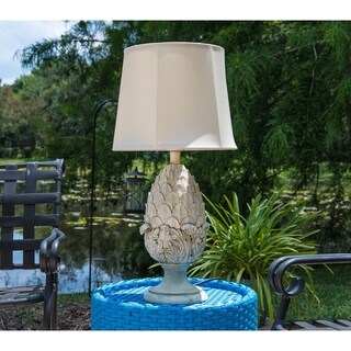 Shop Outsunny Outdoor Floor Lamp Solar Powered Led Rattan Wicker