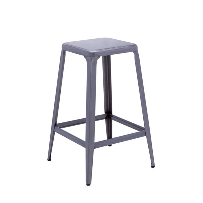 Cannon Galvanized Steel Counter Stool