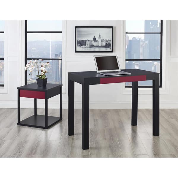 Shop Ameriwood Home Parsons Desk With Drawer Free Shipping Today