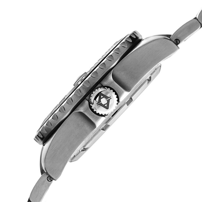 Akribos XXIV Men's Divers Quartz Date Orange Bracelet Watch