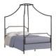preview thumbnail 4 of 3, The Curated Nomad Bailey Charcoal Full-size Canopy Bed Frame