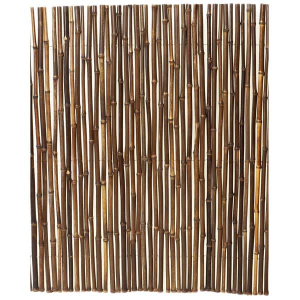 Rolled Black Bamboo Fence - Free Shipping Today - Overstock.com - 16276965