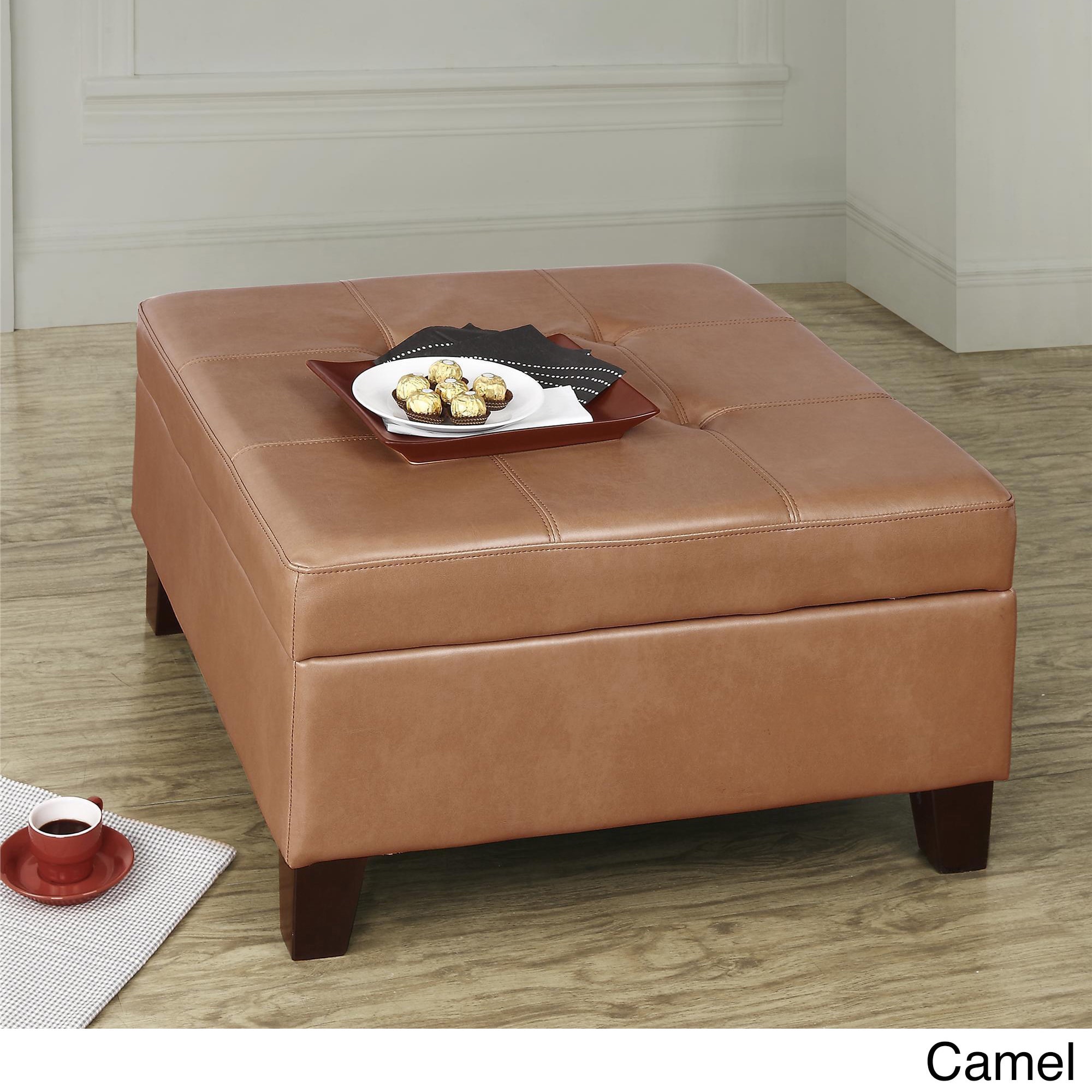 Square Storage Ottoman