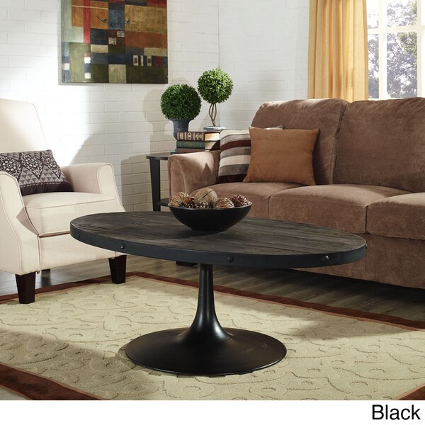 Shop Tour Wood Top Coffee Table in Black Free Shipping Today