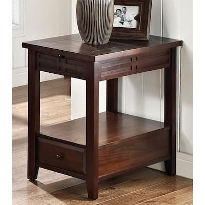 Steve Silver Vallee Mocha Cherry Chairside Table