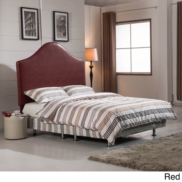 Shop Classic Queen Size Headboard with Nailhead Trim On Sale Free