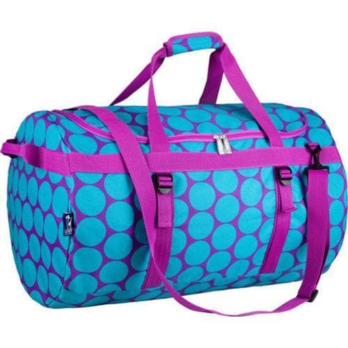 Childrens Wildkin Traveler Duffel Big Dot Aqua