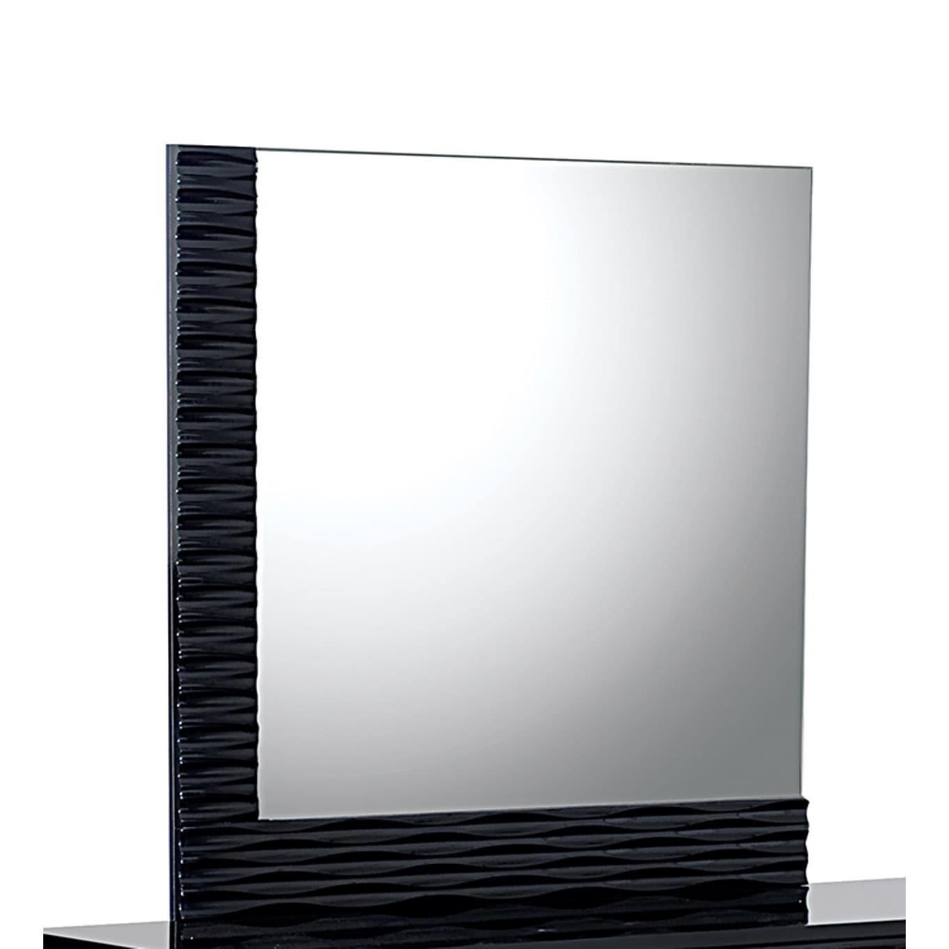 Black High Gloss Manhattan Mirror