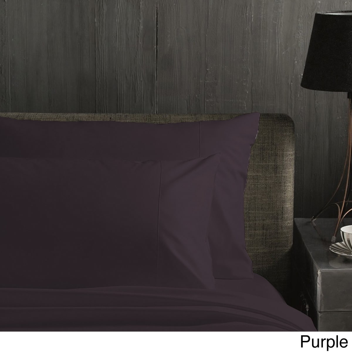 Ienjoy Bedding Ultra fine Weave Combed Easy Care 4 piece Sheet Set Purple Size King/California King