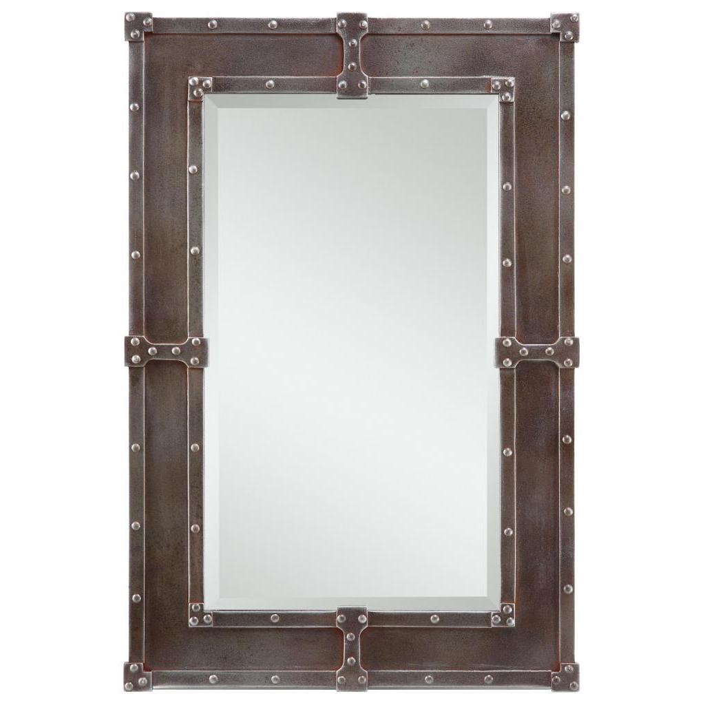 Aria Black And Rust Overtones Hanging Mirror